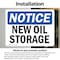 Signmission New Oil Storage, 7 in W x Rectangle, Vinyl Decal OS-2PACK-NS-D-57-L-14334 - alternate 5